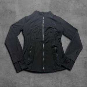 Modern Slim Black Lululemon Define Core Workout Jacket